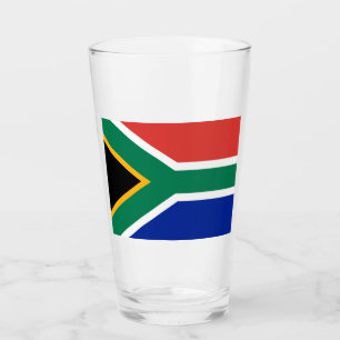 Südafrika-Flagge Glas