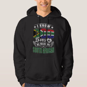 Südafrika-Flagge Gott liebt mich Südafrikaner Hoodie