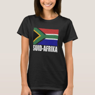 Südafrika-Flagge Grunge Vintage-Souvenir Südafrika T-Shirt