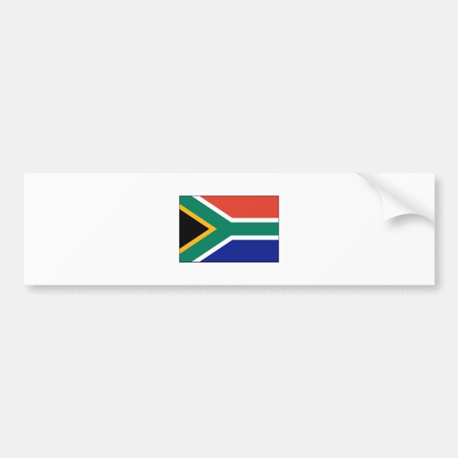 Südafrika-FLAGGE International Autoaufkleber (Vorne)