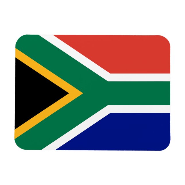 Südafrika-Flagge Magnet (Horizontal)