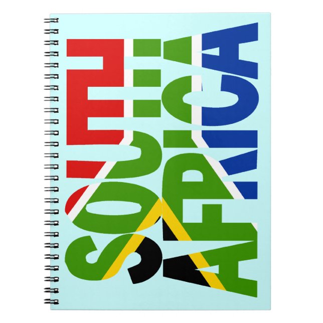 Südafrika + Flagge Notizblock (Vorderseite)