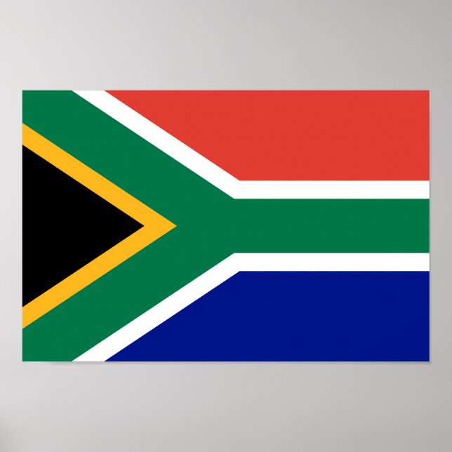 Südafrika-Flagge Poster (Vorne)