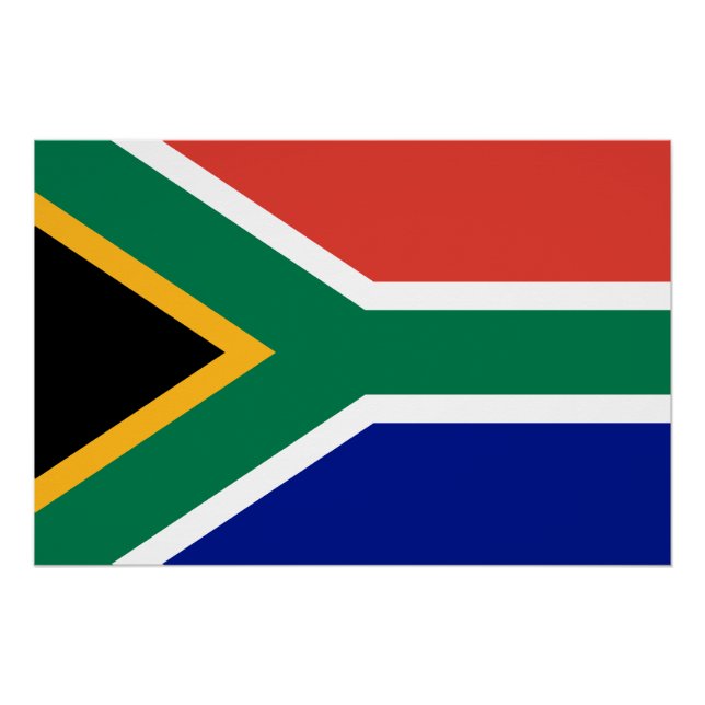 Südafrika-Flagge Poster (Vorderseite)