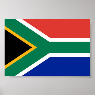 Südafrika-Flagge Poster