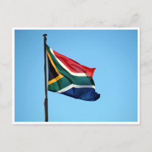 südafrika flagge postkarte