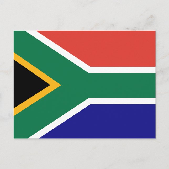 Südafrika-Flagge Postkarte (Vorderseite)