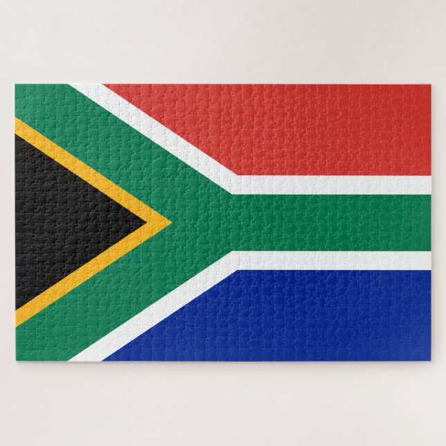 Südafrika-Flagge Puzzle (Horizontal)