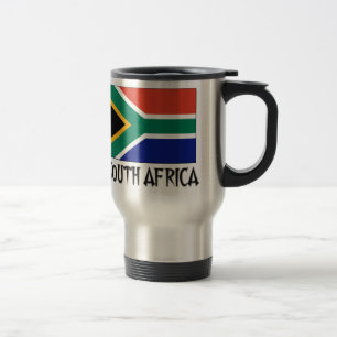 Südafrika-Flagge Reisebecher