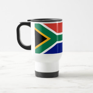 Südafrika-Flagge Reisebecher