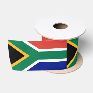 Südafrika-Flagge Satinband