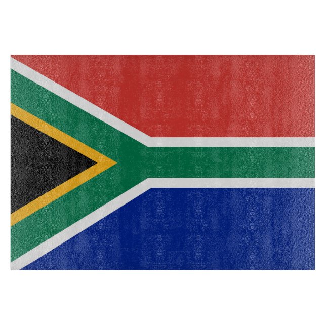 Südafrika-Flagge Schneidebrett (Vorderseite)
