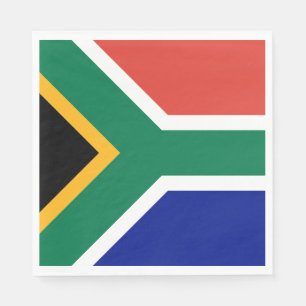 Südafrika-Flagge Serviette