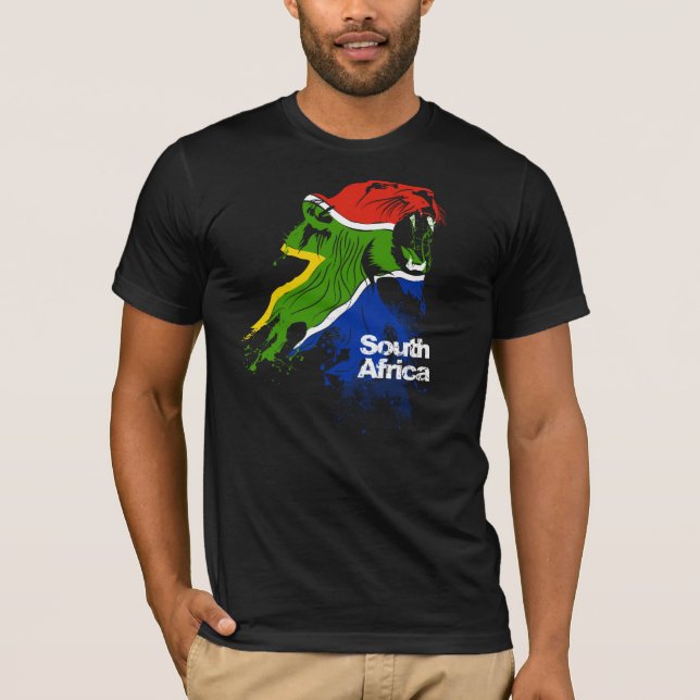 Südafrika-Flagge T-Shirt (Vorderseite)