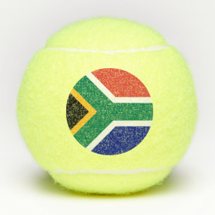 Südafrika-Flagge Tennisbälle