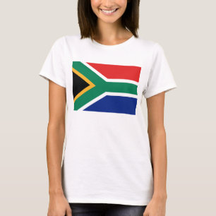 Südafrika-Flagge x Map T-Shirt
