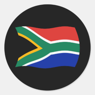 Südafrika-Flaggen-Aufkleber Runder Aufkleber