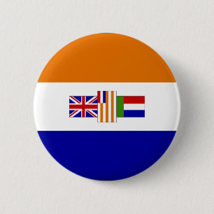 Südafrika-Flaggen-Knopf Button
