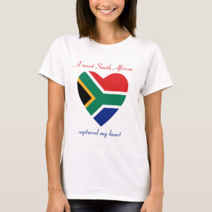 Südafrika-Flaggen-Schatz-T - Shirt