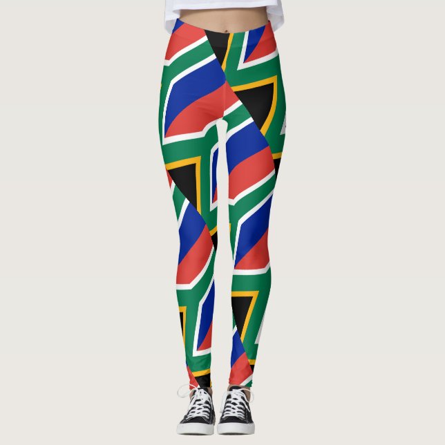 Südafrika-Flaggen-südafrikanisches patriotisches Leggings (Vorderseite)