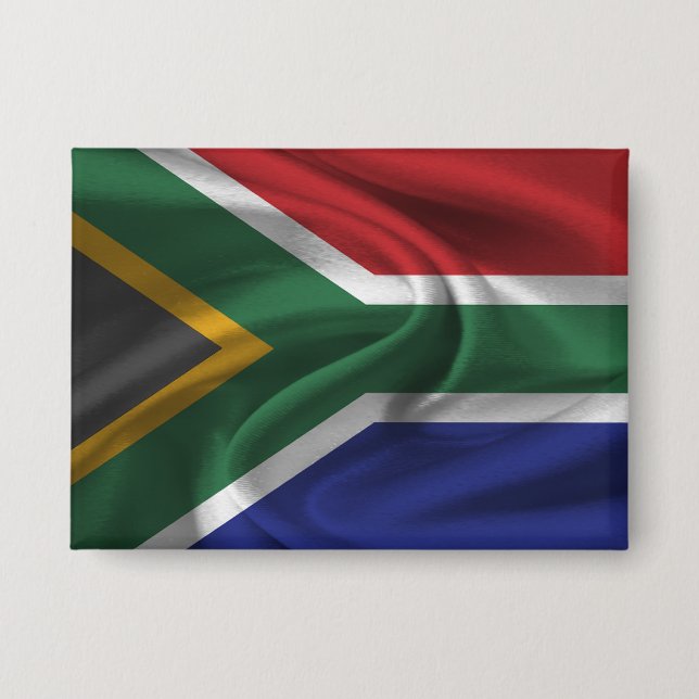 Südafrika-Flaggenknopf Button (Vorderseite)