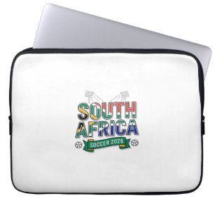 Südafrika Fußball 2026 Fußball Fett Land Typografi Laptopschutzhülle