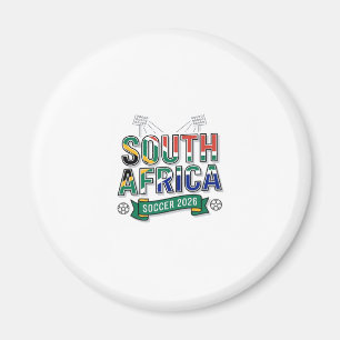 Südafrika Fußball 2026 Fußball Fett Land Typografi Magnet