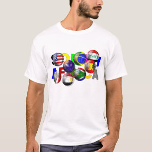 Südafrika-Fußball-Fußball T-Shirt