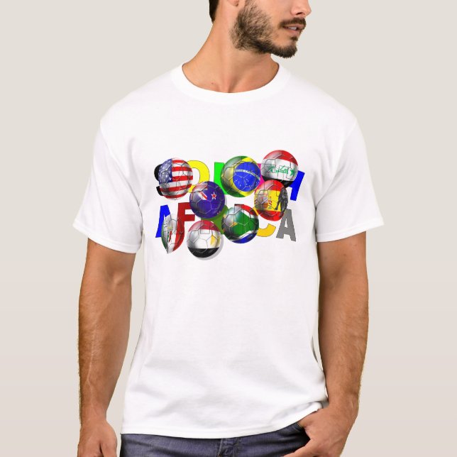 Südafrika-Fußball-Fußball T-Shirt (Vorderseite)