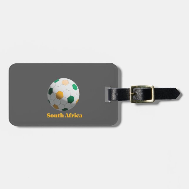 Südafrika Fußball Gepäckanhänger (Vorderseite horizontal)