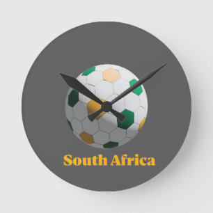 Südafrika Fußball Runde Wanduhr