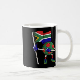 Südafrika Fußballtrikot Afrika-Flagge Footbyll Da Kaffeetasse