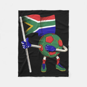Südafrika-Fußballtrikot Afrika-Flagge Footll Dab Fleecedecke