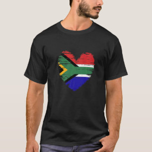 Südafrika Herzenslust Südafrikas Flaggenstolz T-Shirt