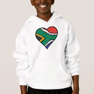 Südafrika Herzstück Südafrikanische Flagge Hoodie