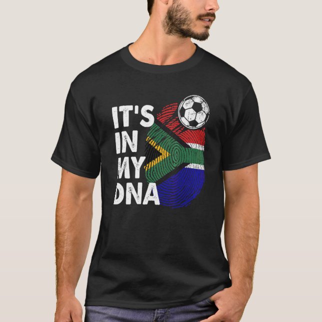Südafrika in meiner südafrikanischen DNA-Flagge T-Shirt (Vorderseite)