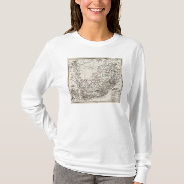 Südafrika-Karte T-Shirt (Vorderseite)