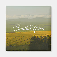 Südafrika Ländliche Canola Landschaft Berge SA