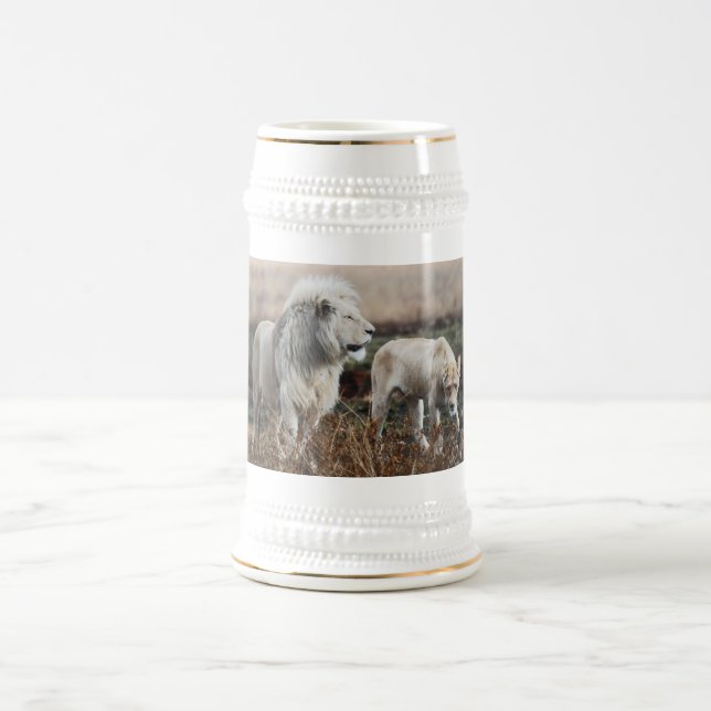 Südafrika Lion als König Bierglas (Mittel)