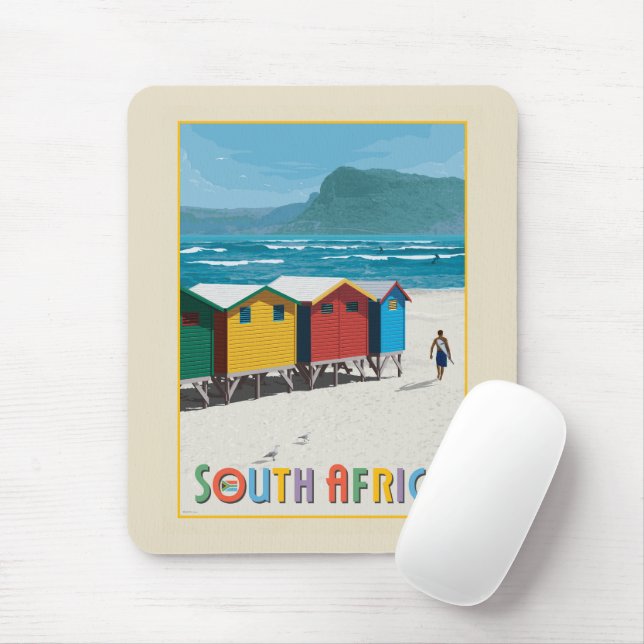 Südafrika | Muizenberg Beach Mousepad (Mit Mouse)