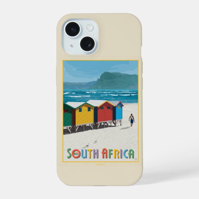 Südafrika | Muizenberg Strand iPhone 15 Hülle (Rückseite)