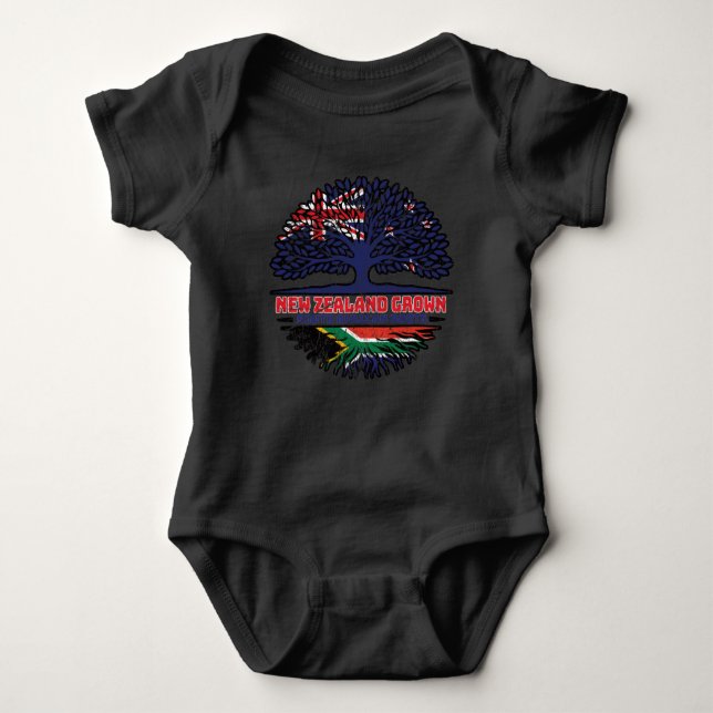 Südafrika Neuseeland Neuseeland Baby Strampler (Vorderseite)