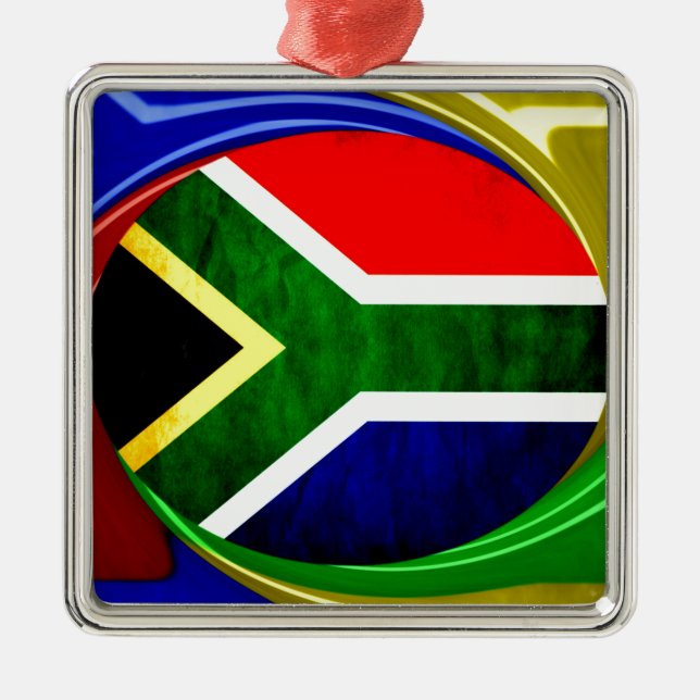 Südafrika Ornament Aus Metall (Vorne)
