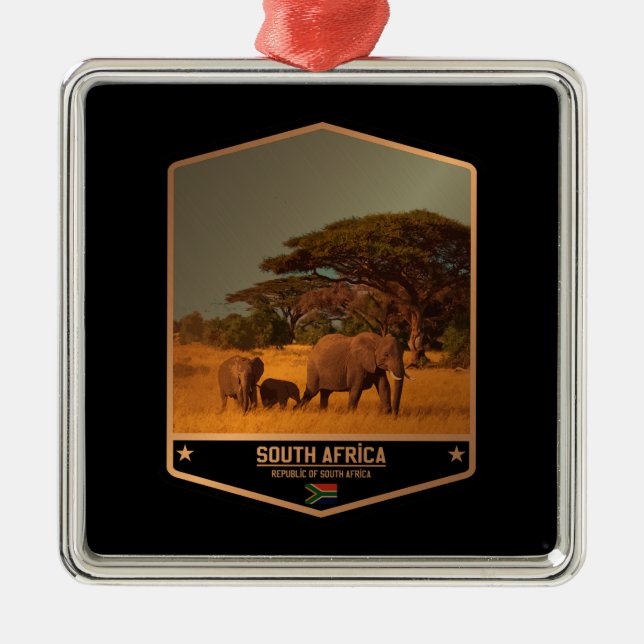 Südafrika Ornament Aus Metall (Vorne)