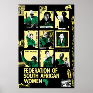 Südafrika Politisches Plakat Föderation Süd