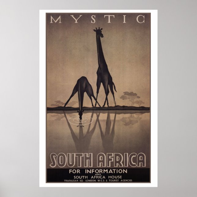 Südafrika Poster (Vorne)
