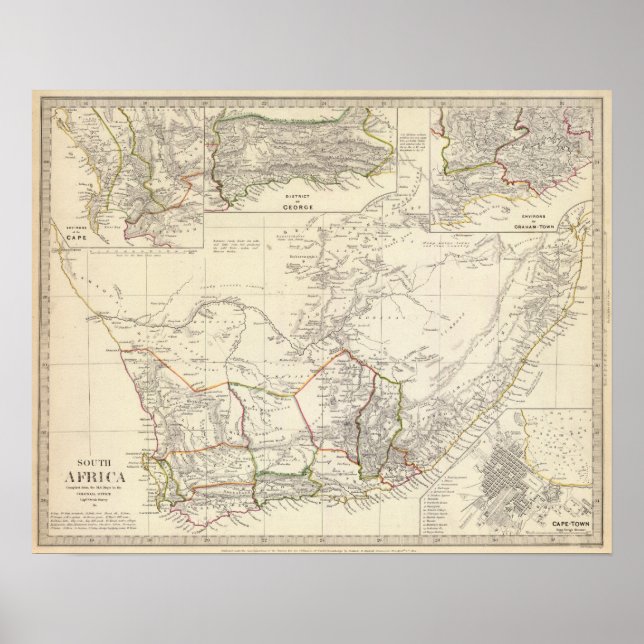 Südafrika Poster (Vorne)