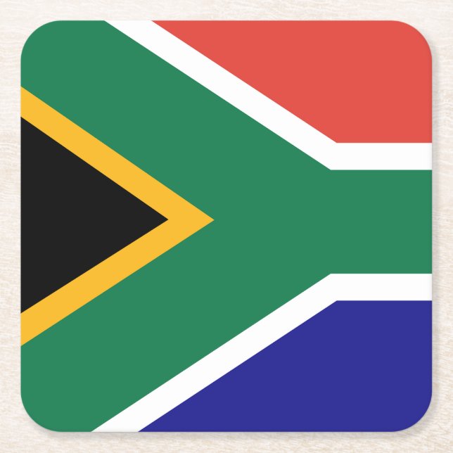 Südafrika Rechteckiger Pappuntersetzer (Vorderseite)