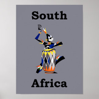 Südafrika Reiseplakat Poster