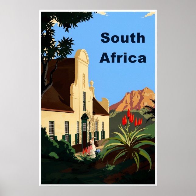 Südafrika-Reiseplakat  Poster (Vorne)